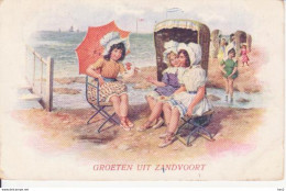 Zandvoort  "Grappige" Tekening 1918 RY 8409 - Zandvoort