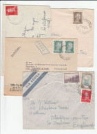 4  1950s  ARGENTINA Covers To GB  Germany USA , Stamps Cover - Lots & Serien