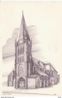 Nijverdal RK Kerk Tekening W. Riem  RY 7818 - Nijverdal