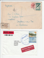 1951  Reg & 2008 Express Label COVERS ARGENTINA To GB Stamps Cover - Colecciones & Series