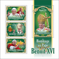 Togo 2023, Pope Benedict, 3val In BF - Togo (1960-...)
