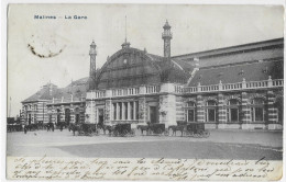 - 3229 - MALINES  La Gare  ( Attelages !!!   ) - Mechelen