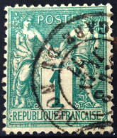 FRANCE                     N° 61                    OBLITERE - 1876-1878 Sage (Tipo I)