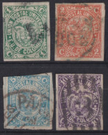 COLOMBIA 1881 - Canceled - Sc# 103, 104, 106, 107 - Kolumbien