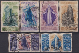 F-EX37519 ITALY 1948 USED ST CATHERINE CENTENARY RELIGION COMPLETE SET.   - Usati