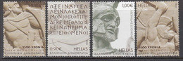 2020 Greece Battle Of Thermopylae Military History GOLD Complete Set Of 4  MNH @ BELOW Face Value - Ongebruikt