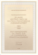 25° ANNIVERSAIRE COOPéRATION FRANCO-ALLEMANDE DE GAULLE-ADENAUER 14.01.1988 - Emissions Communes