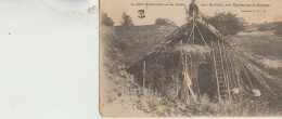 Belle Carte De _Les Hullins Par Egriselles Le Bocage  89  Le Père Grenouille Et Sa Hutte Aux Hullins - Egriselles Le Bocage