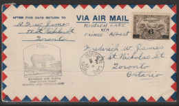 1932, First Flight Cover, Montreal Lake-Prince Albert - Eerste Vluchten