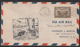 1930, First Flight Cover, Edmonton-Saskatoon - Eerste Vluchten