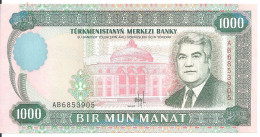 TURKMENISTAN 1000 MANAT 1995 UNC P 8 - Turkmenistán