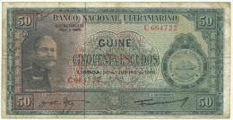 Guiné-Bissau - 50 Escudos - 30.06.1964 - P 40 - Sign Varieties - João Teixeira Pinto - PORTUGAL - Guinea-Bissau
