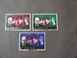 Hong Kong 1966  Churchill  Mi   219 , 220, 221 - Oblitérés