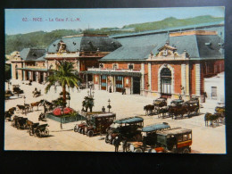 NICE                          LA GARE P. L. M. - Transport Ferroviaire - Gare