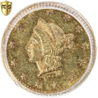 Monnaie, États-Unis, Coronet Head, Half Dollar, 1853, California Gold, PCGS - 1$, 3$, 4$