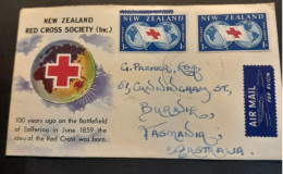 New Zealand Red Cross Society 1859-1959 Souvenir Cover - Briefe U. Dokumente