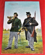 MILITARIA - ARMEE BELGE  -  Chasseurs à Pied  -  Clairons     - - Uniformes