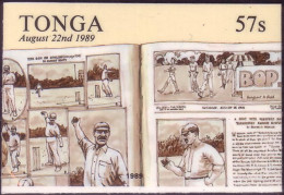 Tonga Cromalin Proof 1989 Cricket - 5 Exist - Boys Cricket Coaching Book From 1909 - Cricket