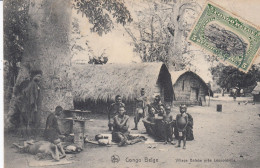 Congo Belge - Village Bateke Près Léopoldville (Editeur Nels) - Congo Belge