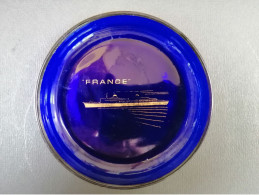 Cendrier Vide-poche  Paquebot France En Verre Bleu - Ashtrays