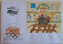 2004..KAZAKHSTAN...FDC WITH  MINISHEET...NEW....Olympic Games - Athens, Greece....RARE!!! - Summer 2004: Athens