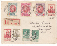 Croix Rouge - Belgique - Lettre Recom De 1915 - Oblit Le Havre Spécial - Exp Vers Paris 8 - Valeur 165 € ++ - 1918 Rotes Kreuz