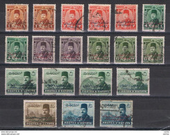 EGYPT:  1952  OVERPRINTED  -  LOT  19  USED  STAMPS  -  YV/TELL. 288//301 - Usati