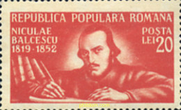 167087 MNH RUMANIA 1948 130 ANIVERSARIO DEL NACIMIENTO DEL ESCRITOR NICOLAS BALCESCU - Other & Unclassified