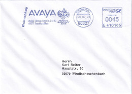 Germany 2006 Cover: Football Fussball Calcio: FIFA World Cup 2006 AVAYA Frankfurt WARENSENDUNG Meter EMA Freistempel - 2006 – Duitsland