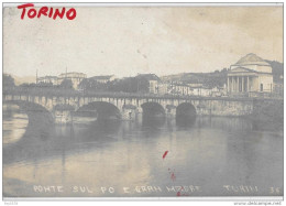 PIEMONTE-TORINO PONTE SUL PO E GRAN MADRE VEDUTA PRIMI 900(TIPO FOT.) - Brücken