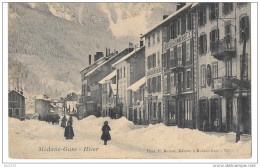 FRANCIA-SAVOIE MODANE GARE HIVER VEDUTA HOTEL DU COMMERCE PRIMI 900 - Modane