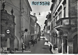 Emilia Romagna-bologna-budrio Via Leonida Bissolati Animatissima Veduta Anni 50 - Other & Unclassified