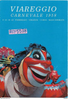 Toscana-viareggio Carnevale 1958 Con Pubblicita Squibb Retro (vedi Retro Cartolina) - Viareggio