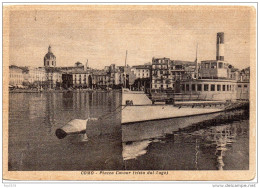 Lombardia-como Piazza Cavour Veduta Dal Lago Particolare Anni 40 - Como