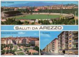 Football Stade Stadium Estadio Stadio Comunale Arezzo Sport Calcio Saluti Da Arezzo Toscana (gr.-col.-n.v.) - Soccer