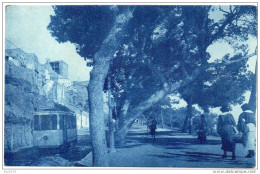 SARDEGNA-CAGLIARI PASSEGGIATA DEL TERRAPIENO VEDUTA TRAM PERSONE - Cagliari