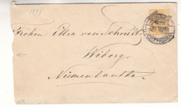 Finlande - Lettre De 1891 - Entier Postal - Exp Vers Wiborg - Valeur 40 € En ......2008 - Covers & Documents