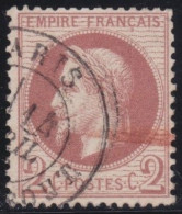 France  .  Y&T   .   26  (2 Scans)     .     O   .    Oblitéré - 1863-1870 Napoléon III Con Laureles
