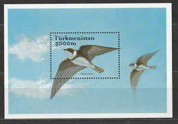 Turkmenistan 2002 Schwalben Mi Block 23 ** Postfrisch - Turkmenistán