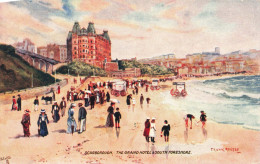 ROYAUME UNI - Scarborough - The Grand Hotel And South Foreshore - Frank Roussf - Colorisé - Carte Postale Ancienne - Scarborough