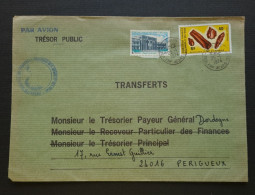 Afars Et Issas, Lettre Avec Timbres Numéros 344 Et PA89 Sur Lettre Du Trésor Public Du 25/01/1974. - Storia Postale