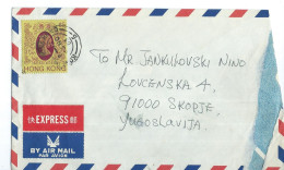 Great Britain (former Colonies & Protectorates) > Hong Kong Letter Via Germany And Yugoslavia,1983 - Lettres & Documents