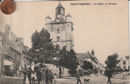 80 - Carte Postale Ancienne De   SAINT RIQUIER  Le Beffroi Et L'Hospice - Saint Riquier