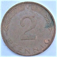 Pièce De Monnaie 2 Pfennig 1975 J - 2 Pfennig