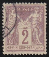 France  .  Y&T   .   85    .     O   .    Oblitéré - 1876-1898 Sage (Type II)