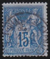 France  .  Y&T   .   90    .     O   .    Oblitéré - 1876-1898 Sage (Type II)