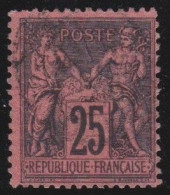 France  .  Y&T   .  91     .     O   .    Oblitéré - 1876-1898 Sage (Tipo II)