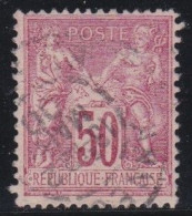 France  .  Y&T   .   98    .     O   .    Oblitéré - 1876-1898 Sage (Tipo II)