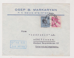 TURKEY 1966 KARAKOY Airmail Cover To Austria - Cartas & Documentos