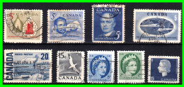 CANADA ( AMERICA DEL NORTE ) LOTE DE SELLOS  DIFERENTES AÑOS Y VALORES - Collections